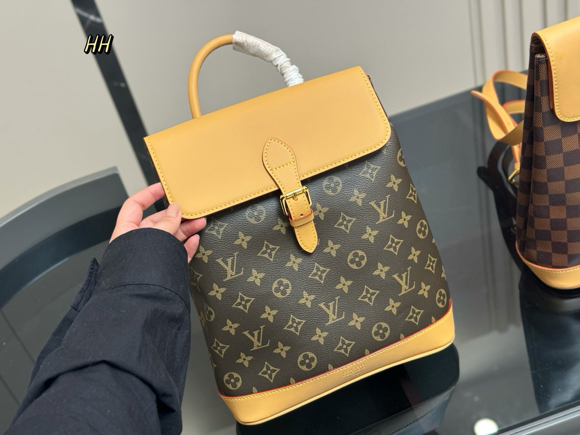 Louis Vuitton Checkerboard Unisex Backpack