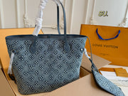 Louis Vuitton Denim Shopping Bag - Versatile Classic Tote
