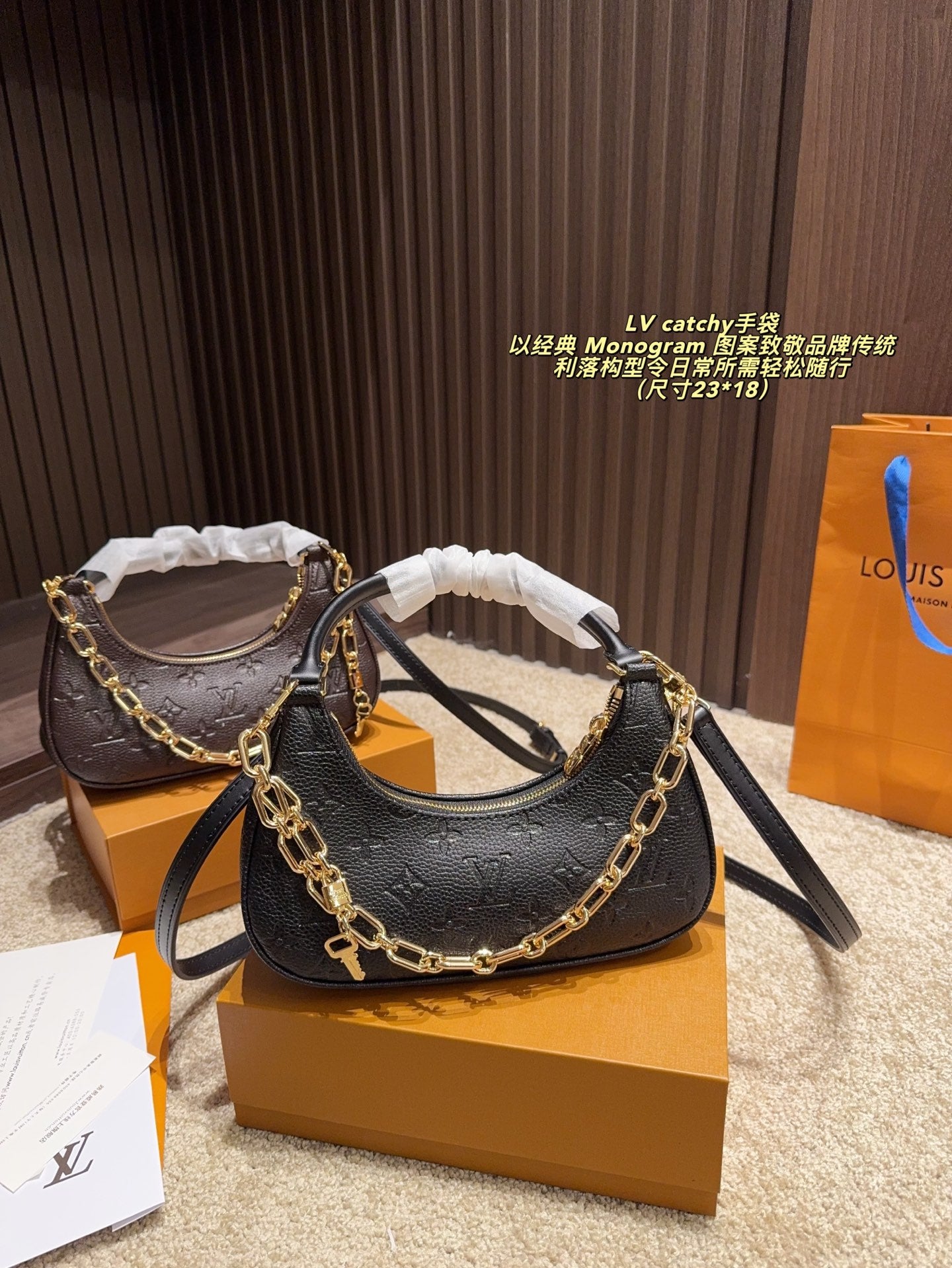 LV Catchy Small Handbag in Monogram Canvas