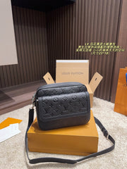 LV Embossed Darth Vader Messenger Bag for Boys