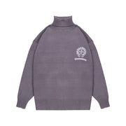 Trendy Mercerized Cotton Turtleneck Sweater - Unisex Fashion Staple