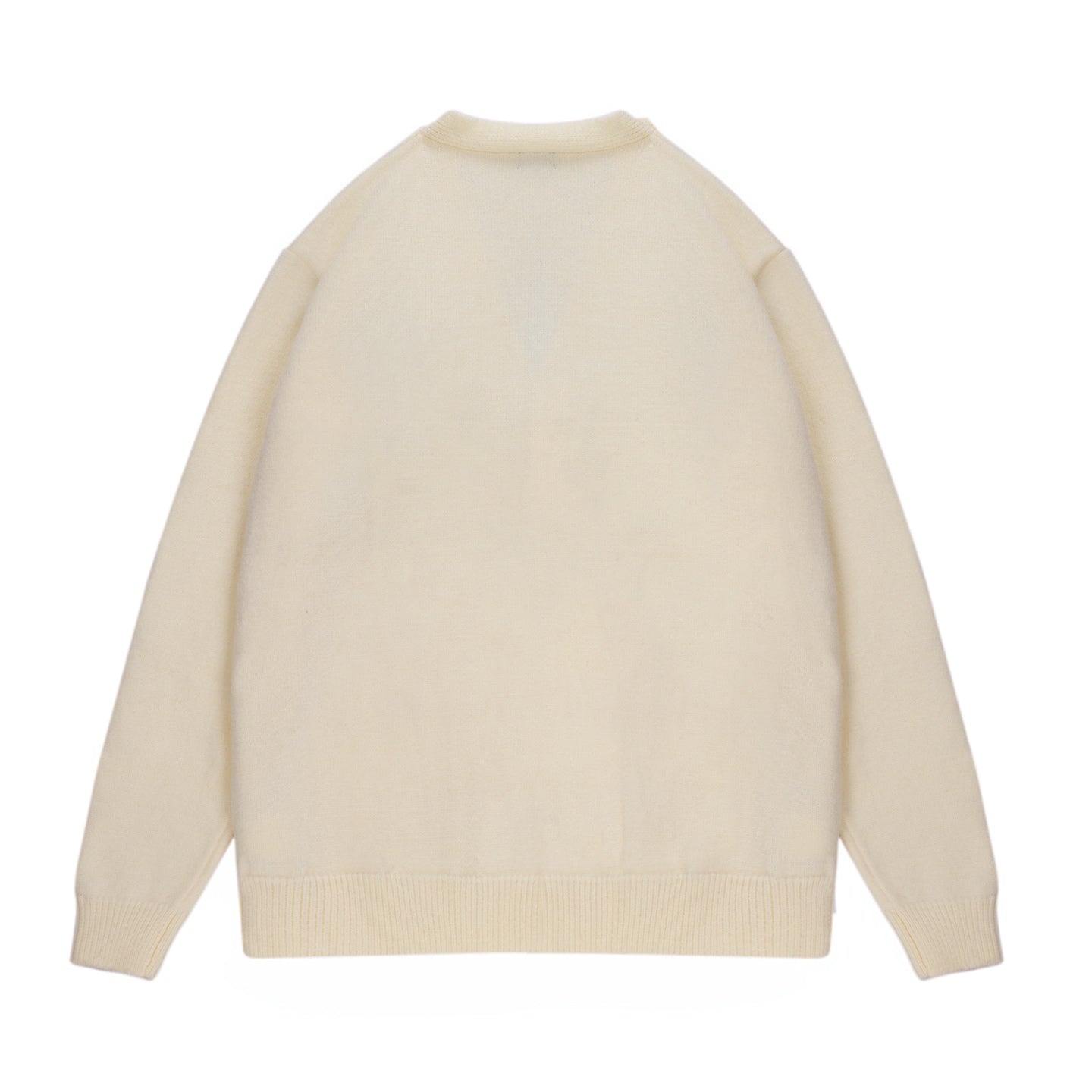 Trendy Black & Beige Pure Cotton Knitted Sweater Cardigan