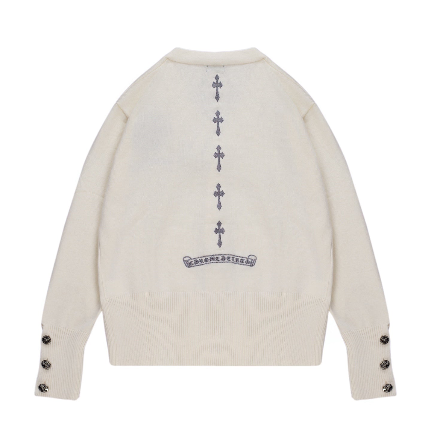 CH Crow Heart Catwalk Style Cotton Knit Cardigan - Unisex