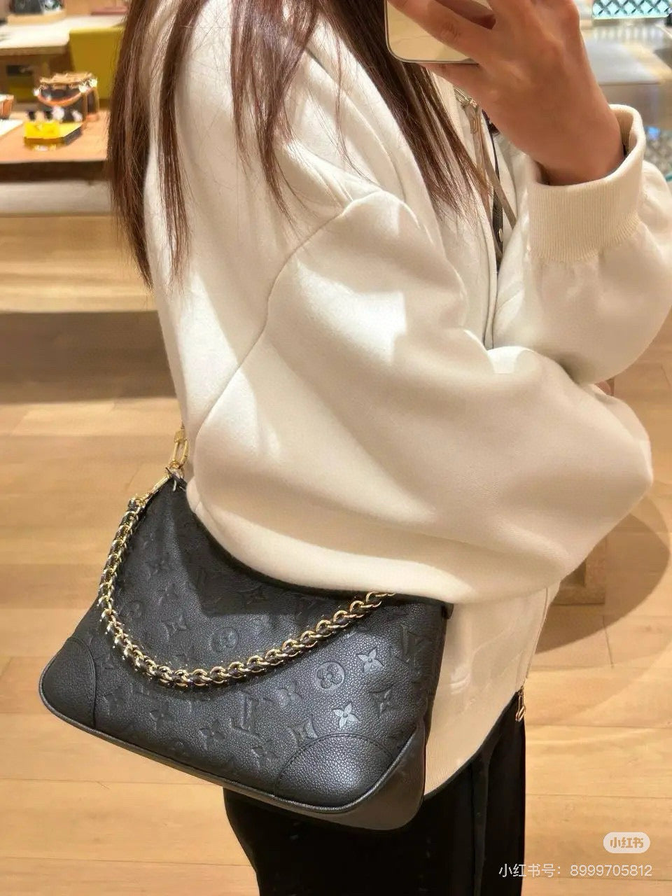 LV Horn Embossed Leather Wallet