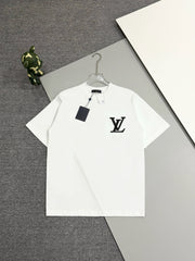 Louis Vuitton Unisex Short Sleeve T-Shirt with Luxury Embroidery