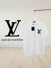 Louis Vuitton Unisex Short Sleeve Signature Embroidery Tee