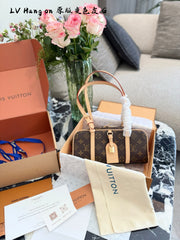 Louis Vuitton Hang On Bowling Bag - Retro Charm with Modern Functionality