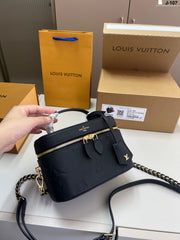 Luxury Cowhide LV Cosmetic Bag - J-107 Folding Toiletry Case