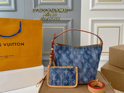 Louis Vuitton Denim Bucket Bag - Stylish Versatile Handbag