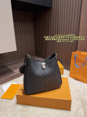 Luxury Monogram Round Crossbody Bag - Versatile and Chic