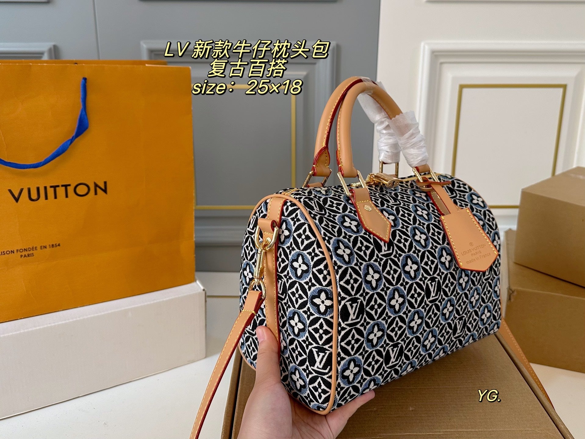 Louis Vuitton Denim Pillow Bag - Trendy & Versatile