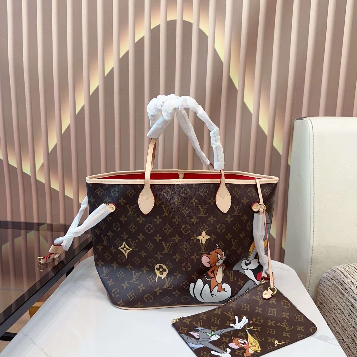 Louis Vuitton Limited Edition Neverfull Medium Shoulder Bag - 33cm