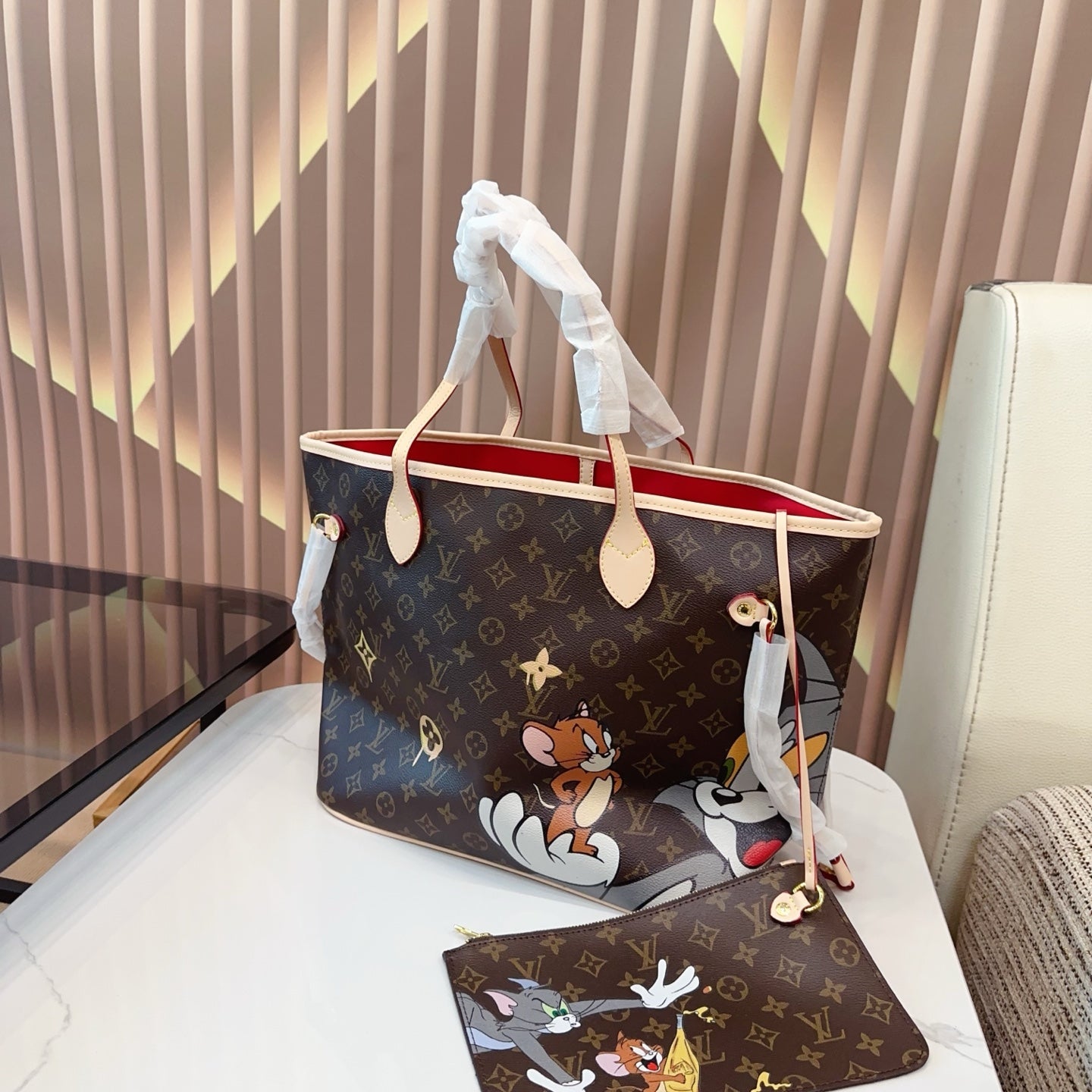 Louis Vuitton Limited Edition Neverfull Medium Shoulder Bag - 33cm