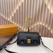 Classic LV Armpit Crossbody Bag with Double Shoulder Strap