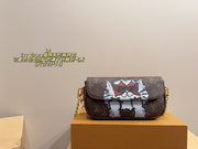 Elegant Cat Series Mahjong Bag - Versatile Crossbody & Armpit Style