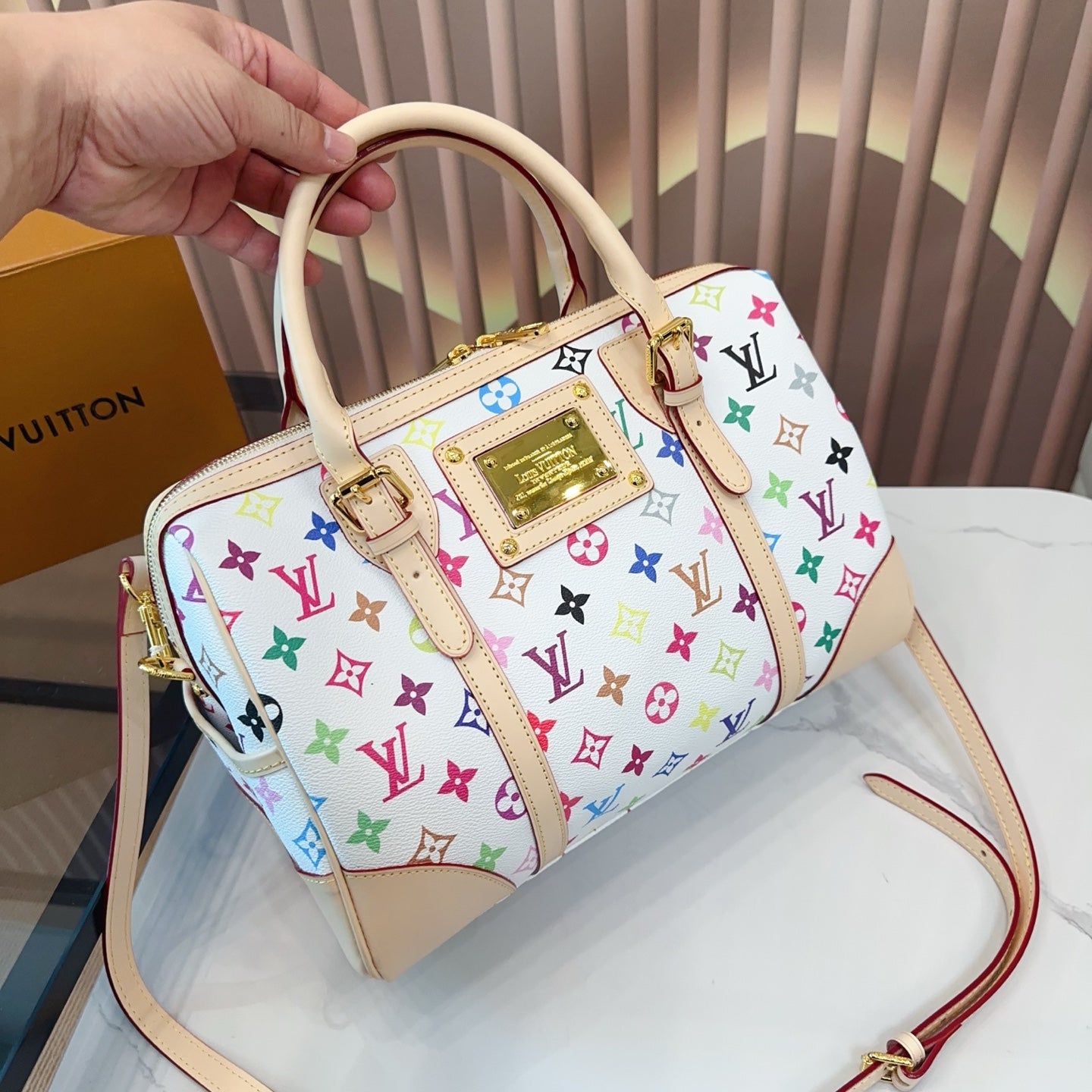 LV SPEEDY Classic Model - Stylish Folding Box & Airplane Case