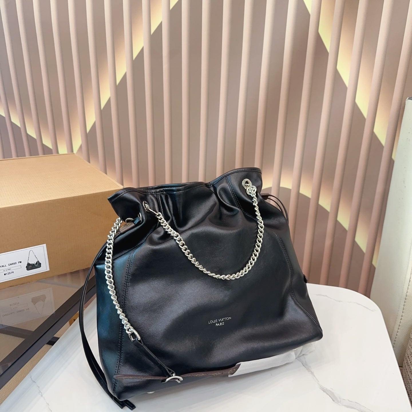 LV OFF DUTY VIBE Black Warrior Shoulder Bag