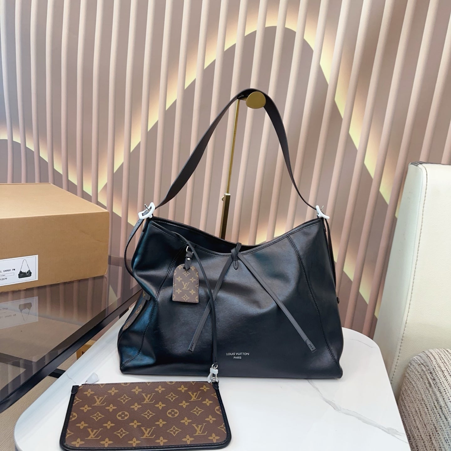 Louis Vuitton Dark Cargo Carryall Shopping Bag - Size 42.31