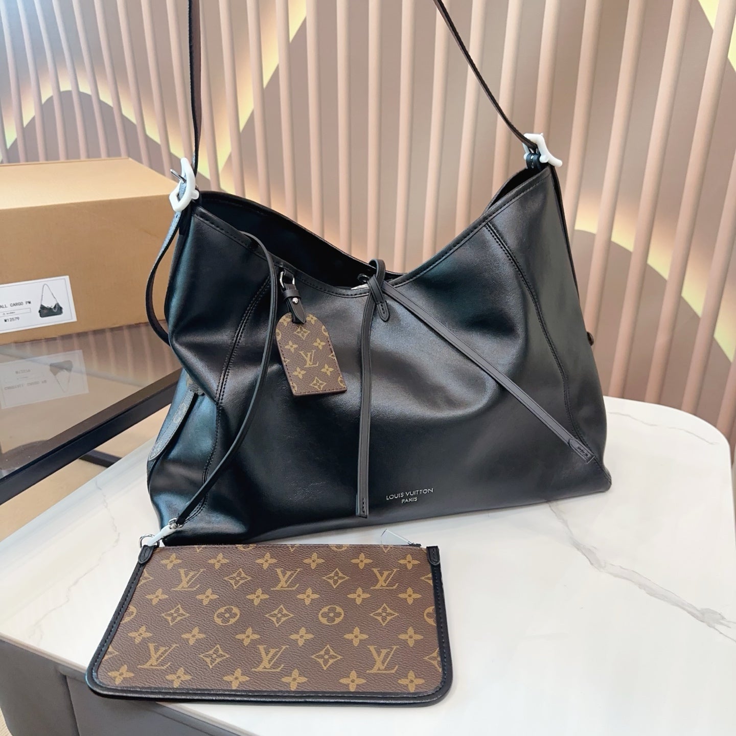 Louis Vuitton Dark Cargo Carryall Shopping Bag - Size 42.31