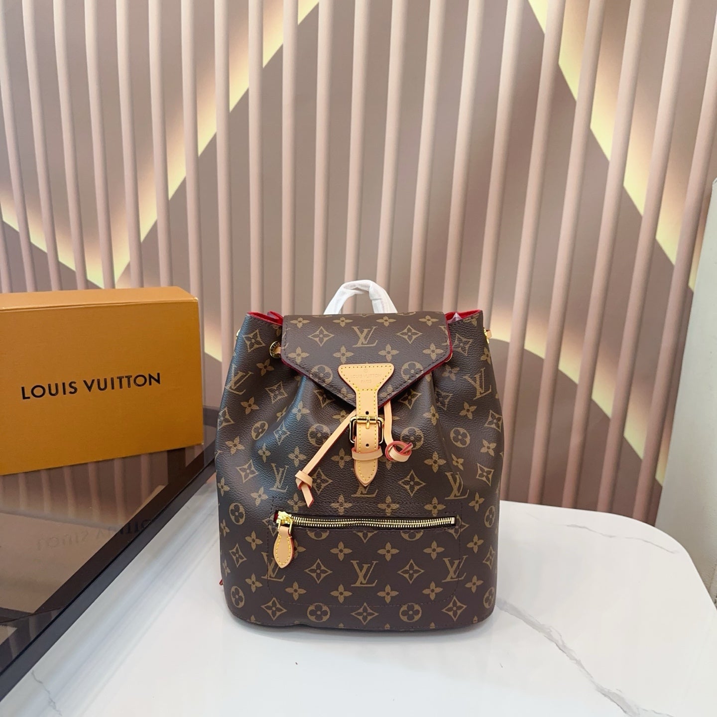 Versatile LV Airplane Gift Box Backpack