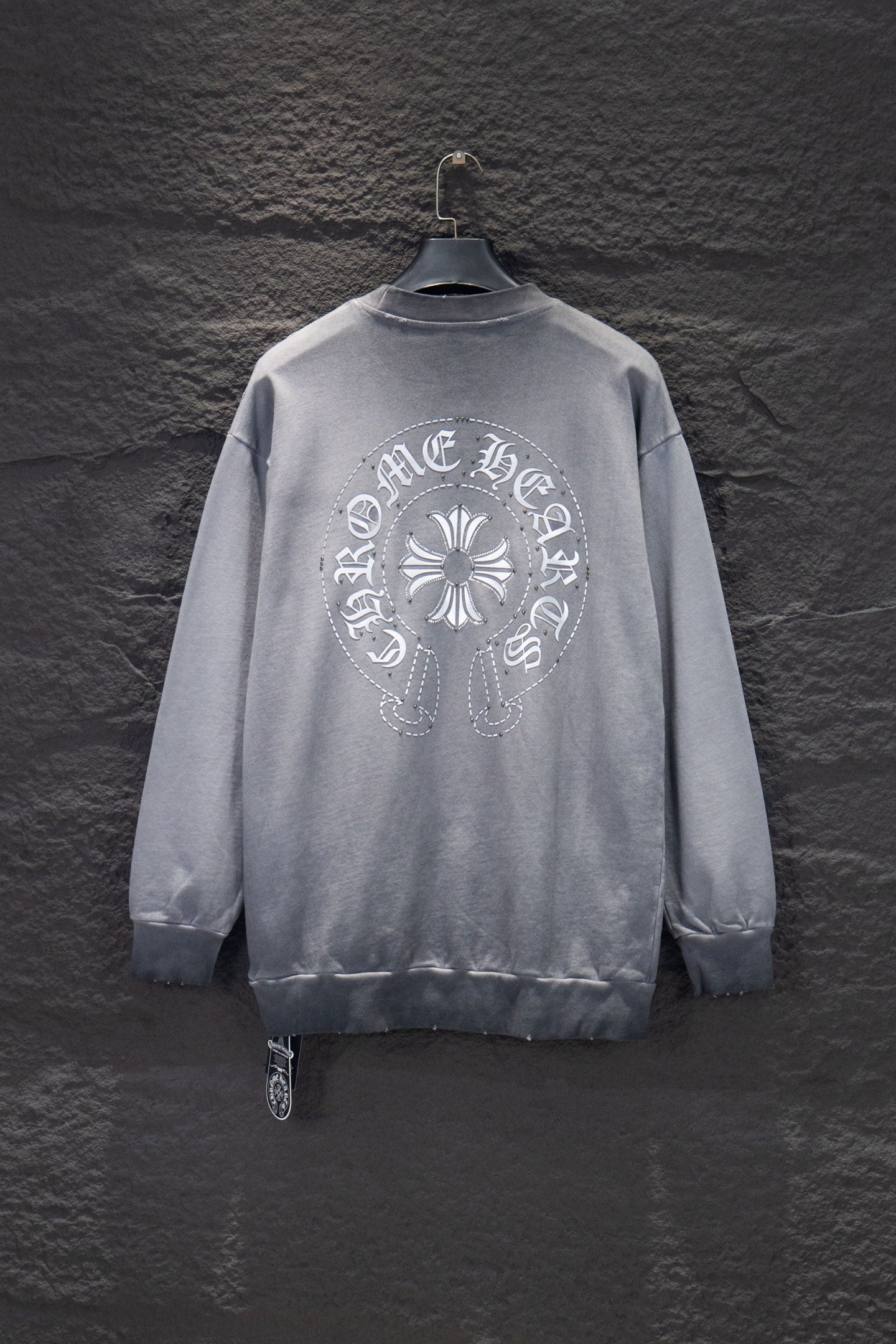 ** Chrome Hearts Diamond Silicone Sweatshirt

**