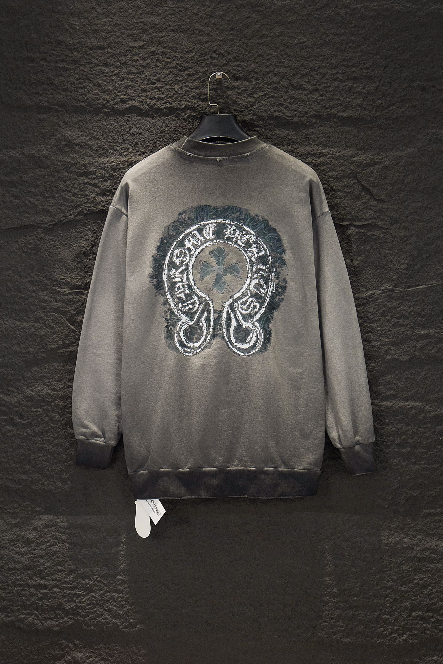 Distressed Color Hooded Sweatshirt - Chromehearts Edition