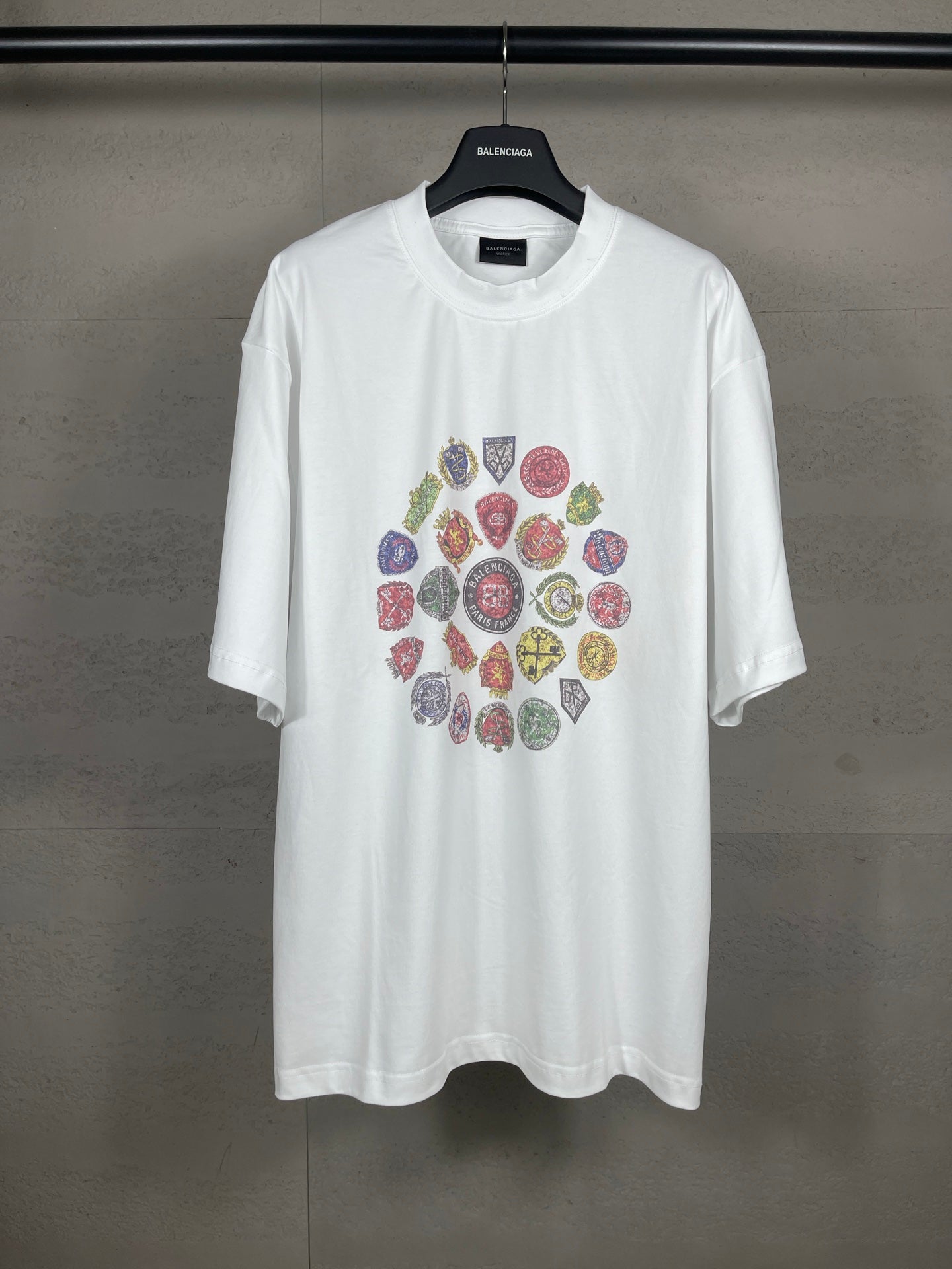 Balenciaga Paris SS25 Printed Short-Sleeve T-Shirt - Unisex