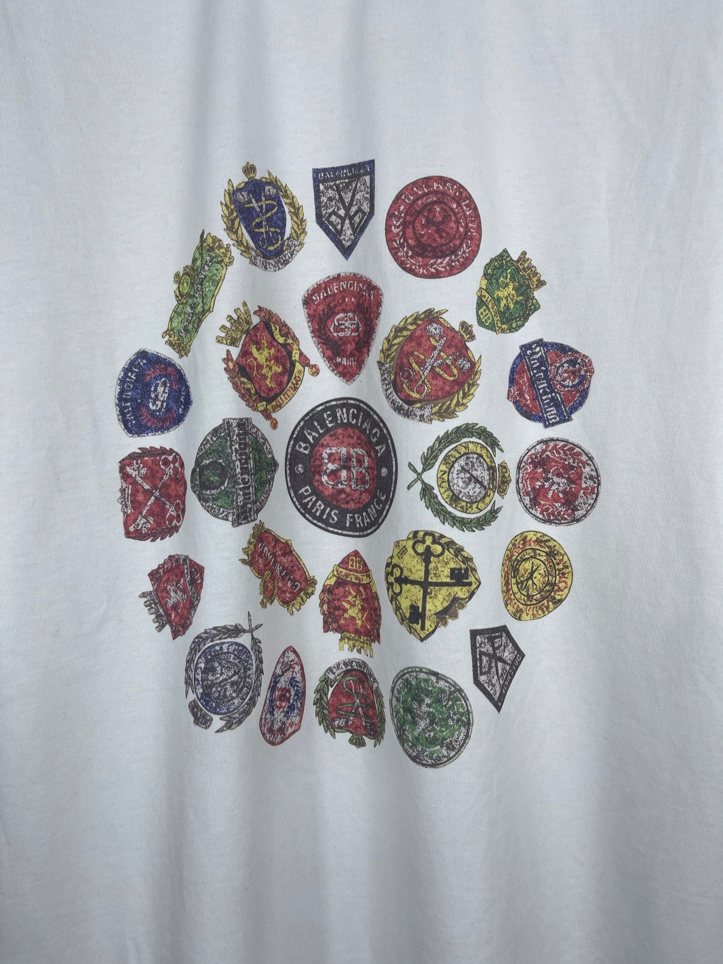 Balenciaga Paris SS25 Printed Short-Sleeve T-Shirt - Unisex