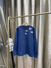 Louis Vuitton Logo Jacquard Sweater - Blue | Unisex Fashion Essential