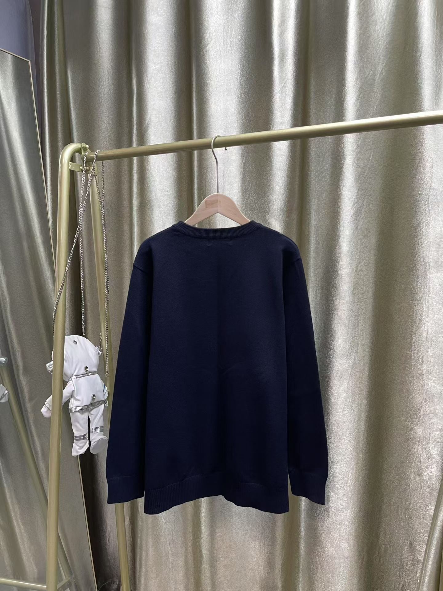 LOUIS VUITTON Love Jacquard Knitted Wool Blend Sweater