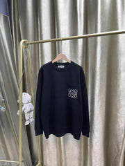 Loewe Pocket Jacquard Crew Neck Sweater - Premium Wool Blend