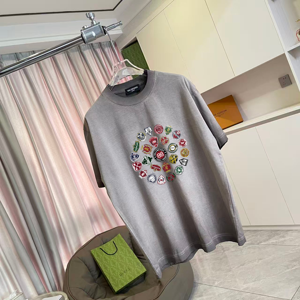 Unisex BALENCI*GA Distressed Short-Sleeve T-Shirt - Autumn/Winter 2025 Collection