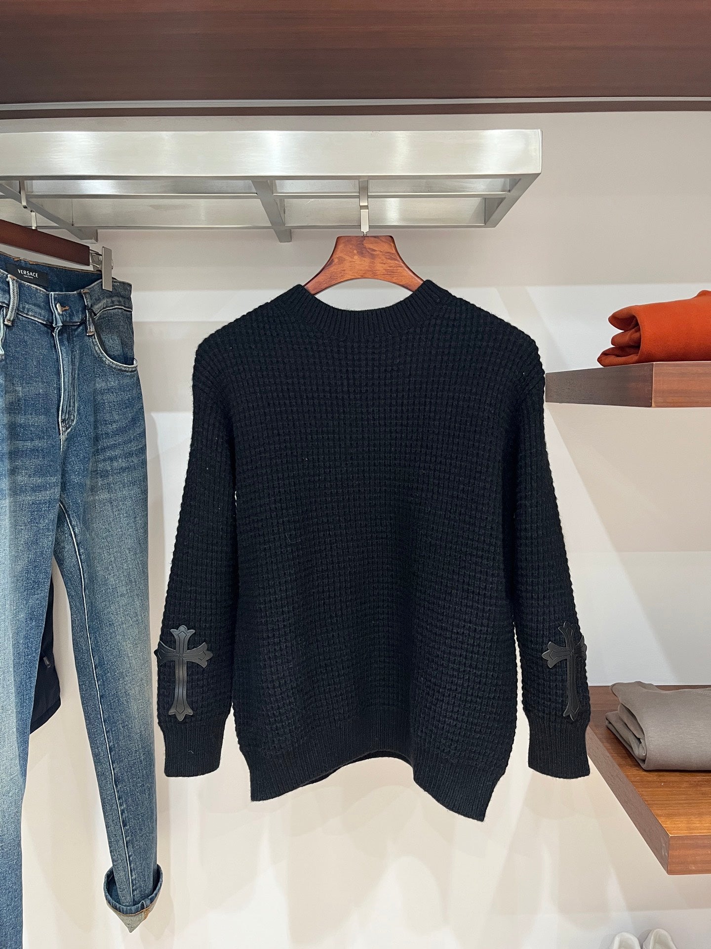 Chrome Hearts Cross AppliquÃ© Knitted Pullover - Unisex