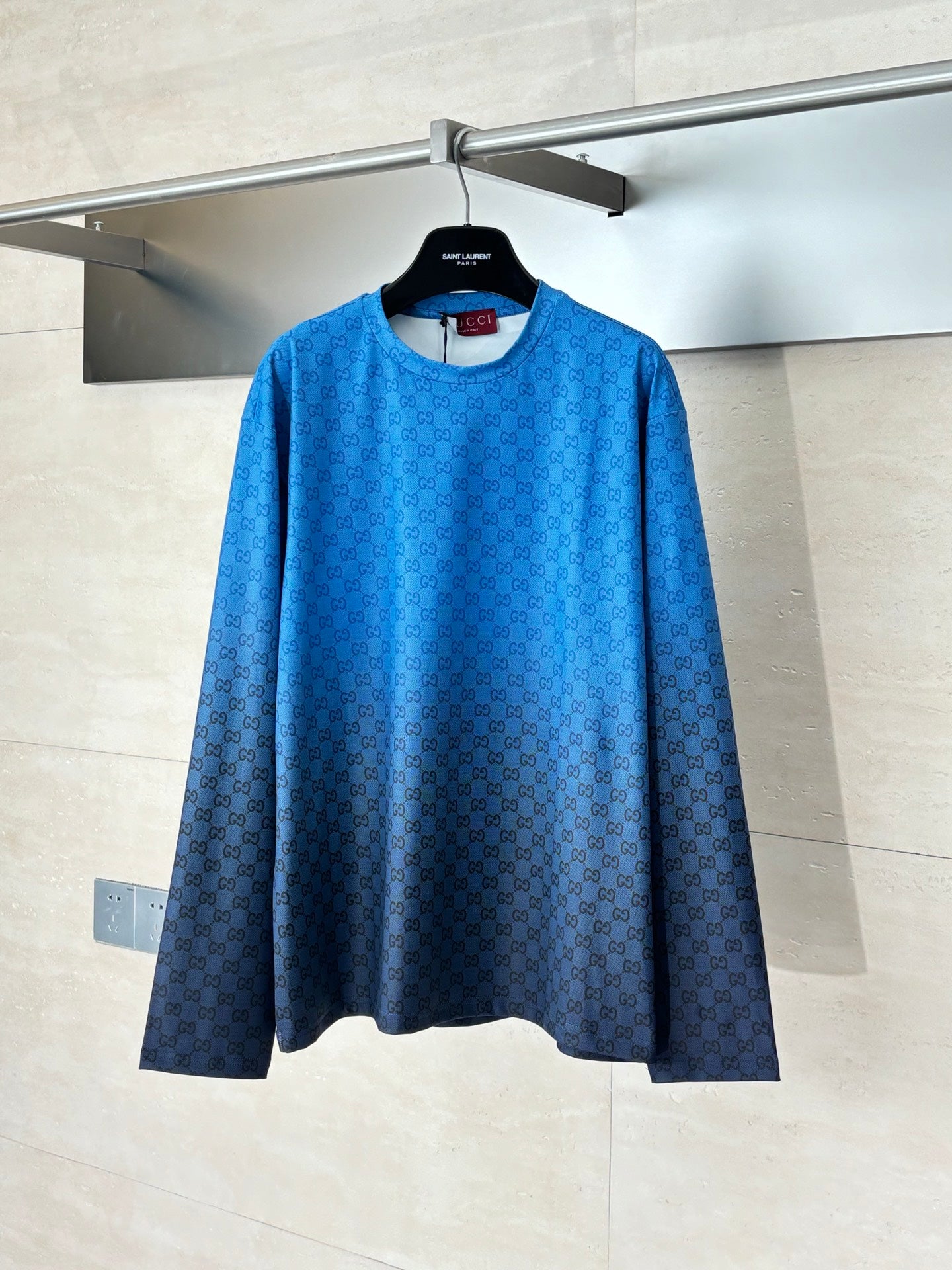 Gucci Gradient Jersey Cotton T-Shirt - Long Sleeve