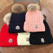 Trendy Wool Ball Beanie for Autumn & Winter