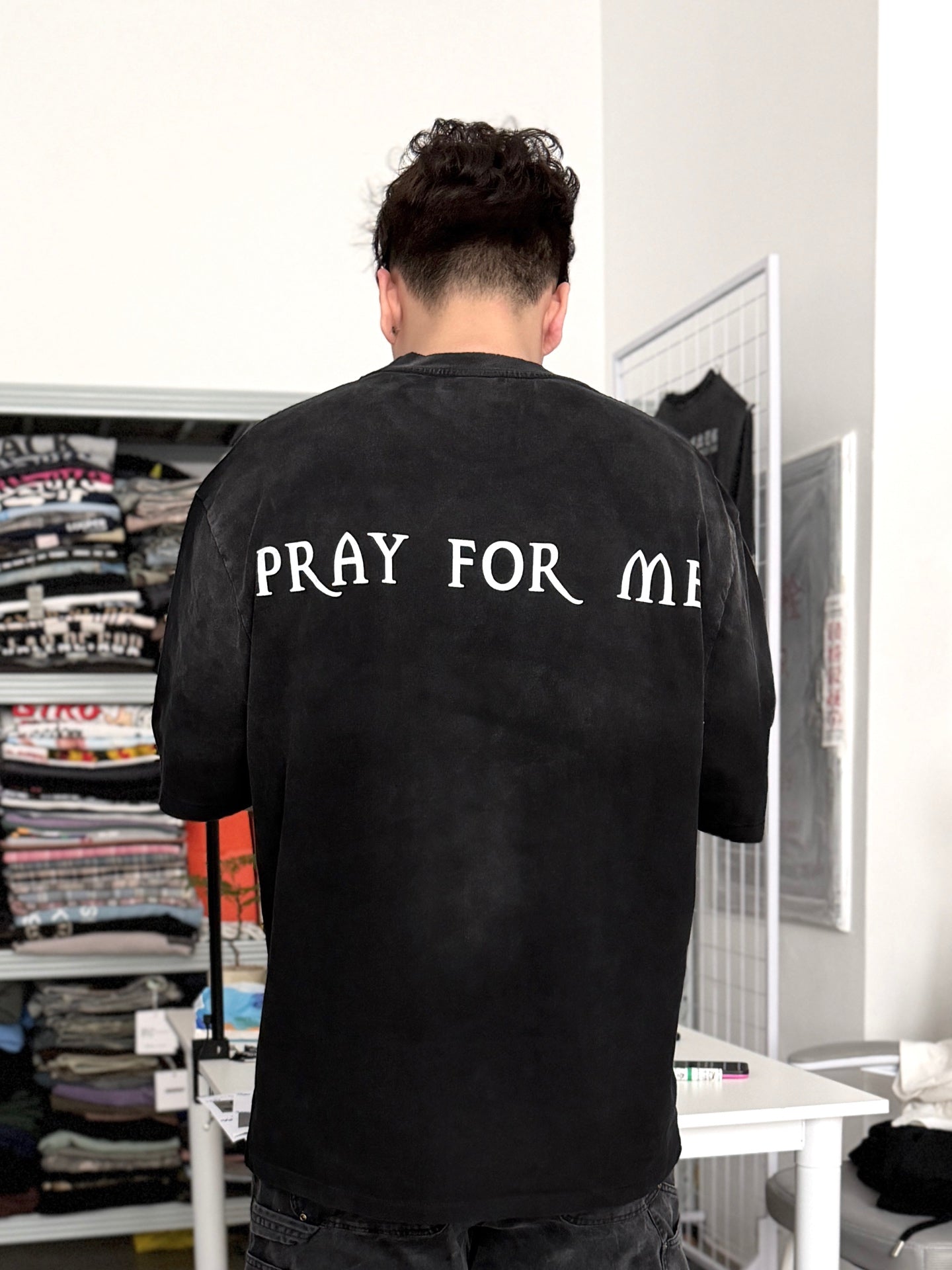 Limited Edition "HOLY PRAY FOR ME" Heavyweight Cotton Tee