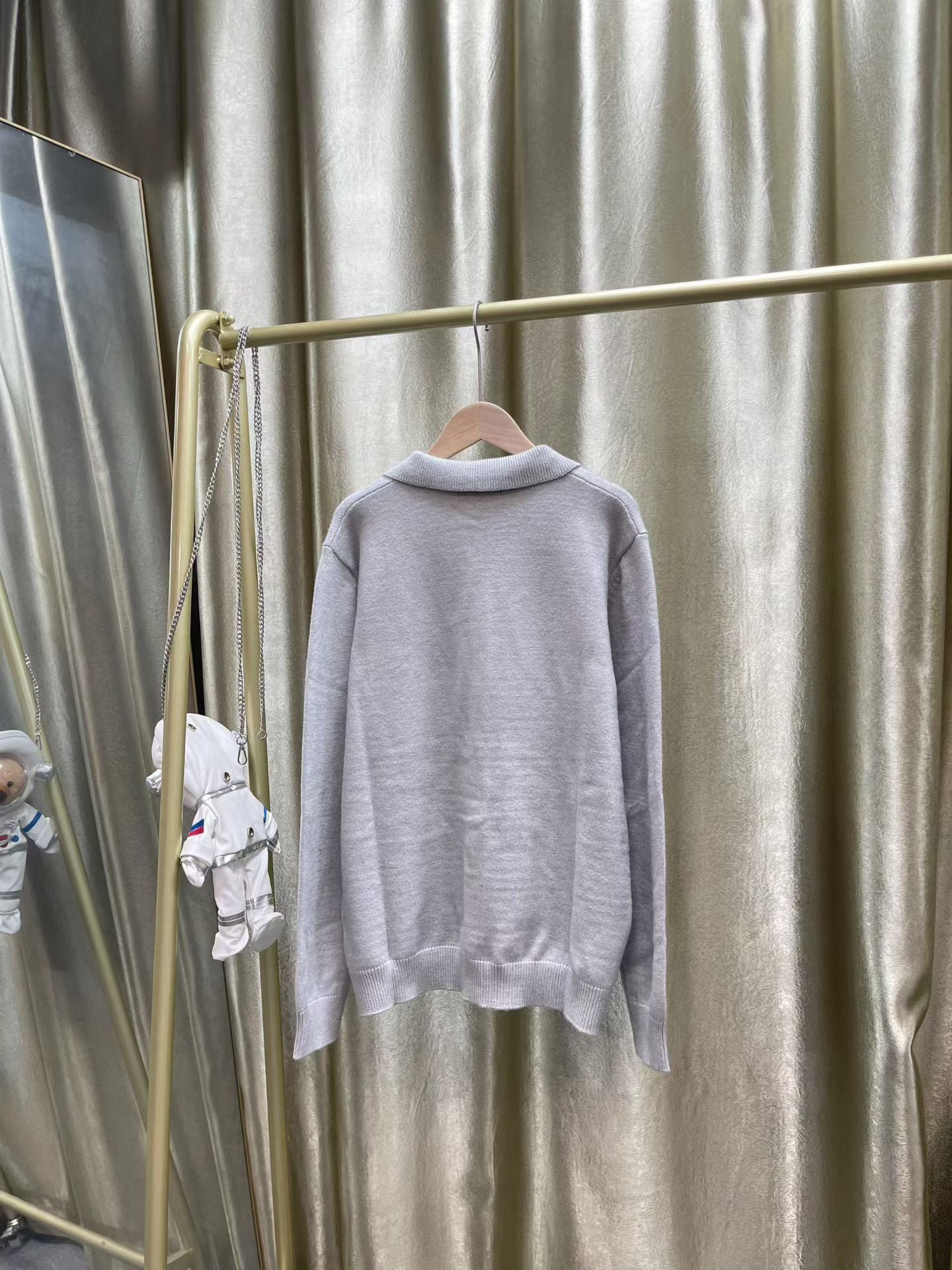 Loewe Textured Leather Pocket Cardigan - Premium Wool Blend