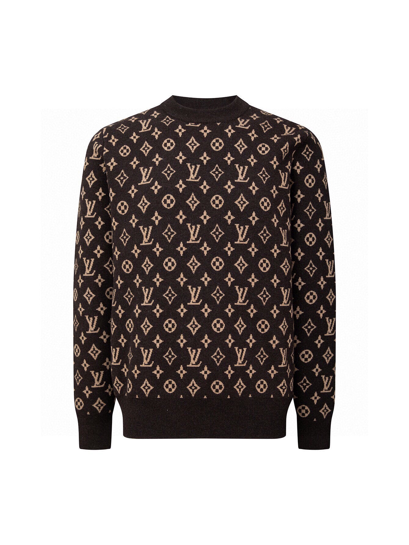 Louis Vuitton Classic Wool Four-Leaf Clover Jacquard Sweater