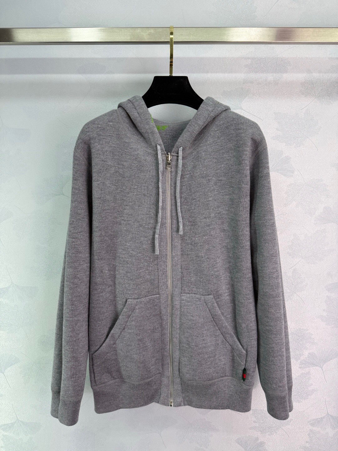 Reversible Cashmere Blend Hooded Sweater Jacket