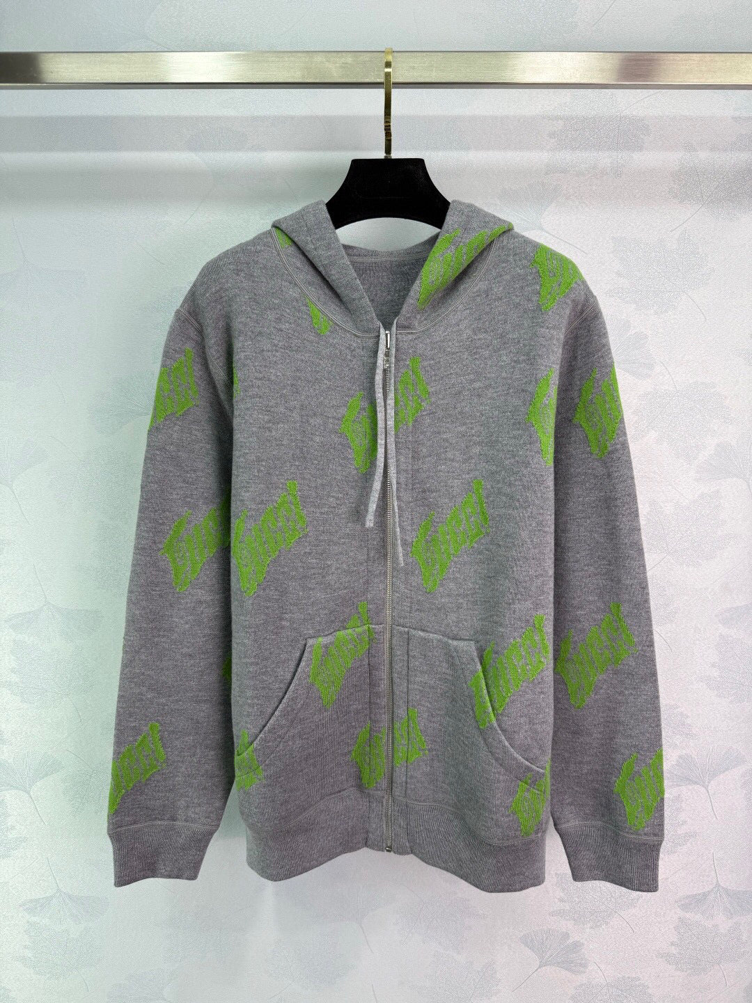 Reversible Cashmere Blend Hooded Sweater Jacket