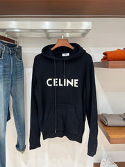 Celine AppliquÃ© Hooded Sweater - Luxurious Wool Blend