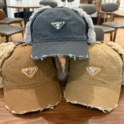 Prada Retro Distressed Ear Guards Lei Feng Cap