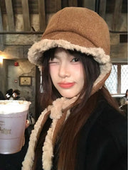 Miu Miu Thickened Velvet Lei Feng Hat