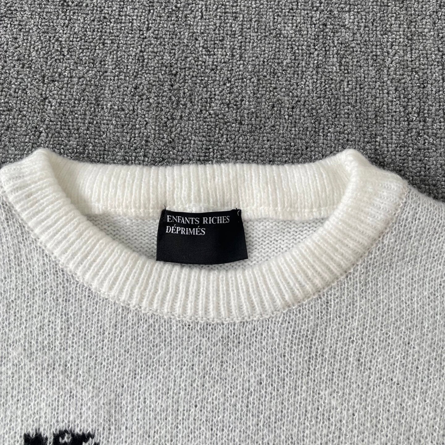 ENFANTS RICCHES DÃ‰PRIMÃ‰S Contrast Stitch Crew Neck Sweater