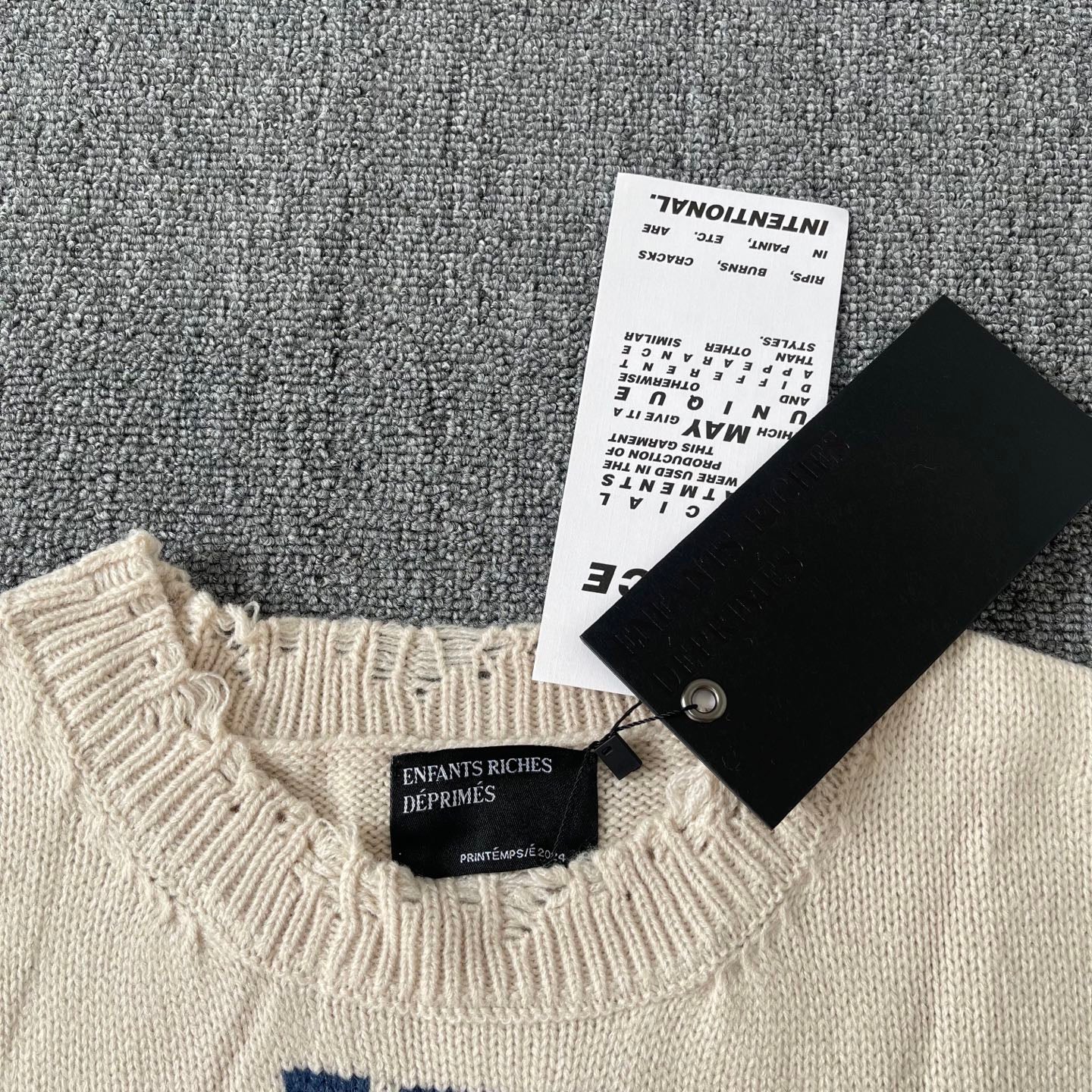 Handmade Cashmere Infernal Affairs Sweater - Unisex Fashion