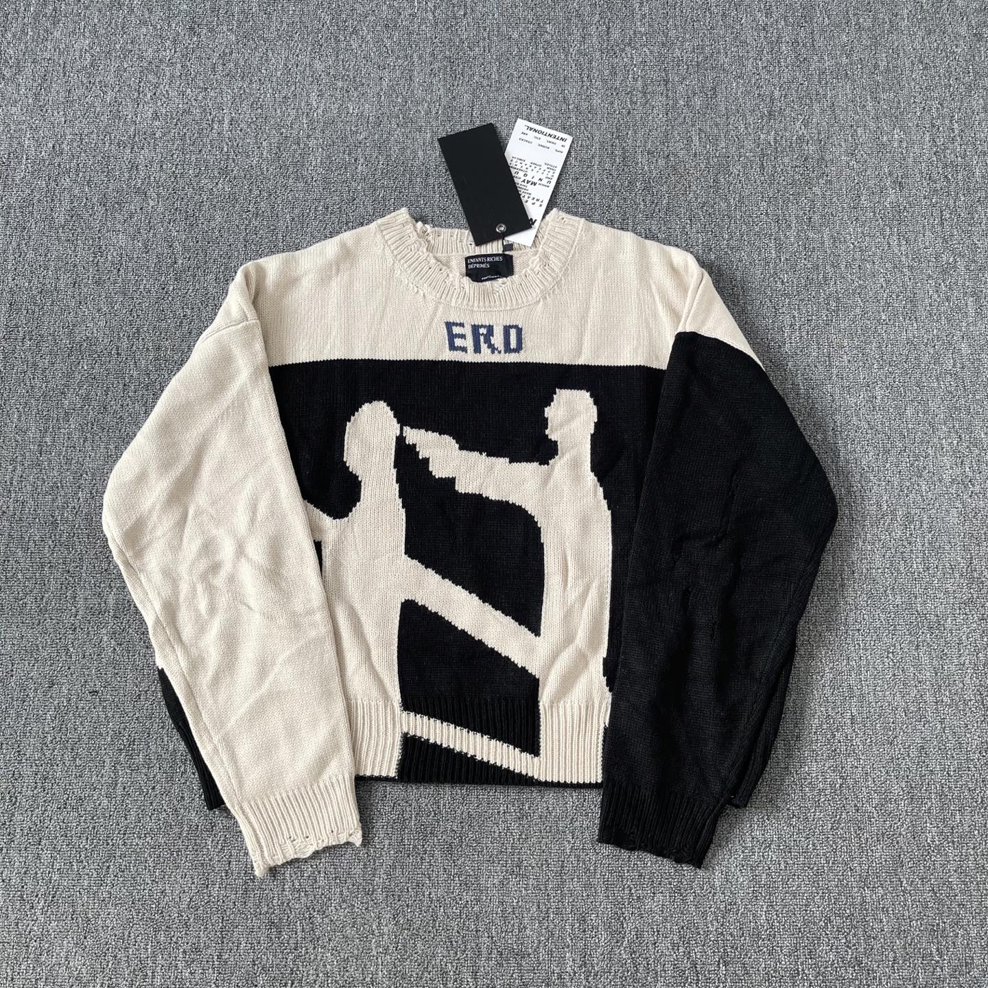 Handmade Cashmere Infernal Affairs Sweater - Unisex Fashion