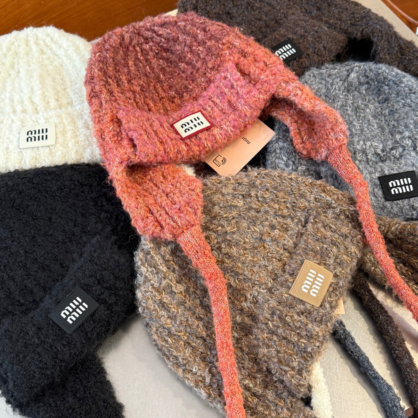 Cute Japanese Knitted Fur Ball Beanie - Lei Feng Style Cold Hat