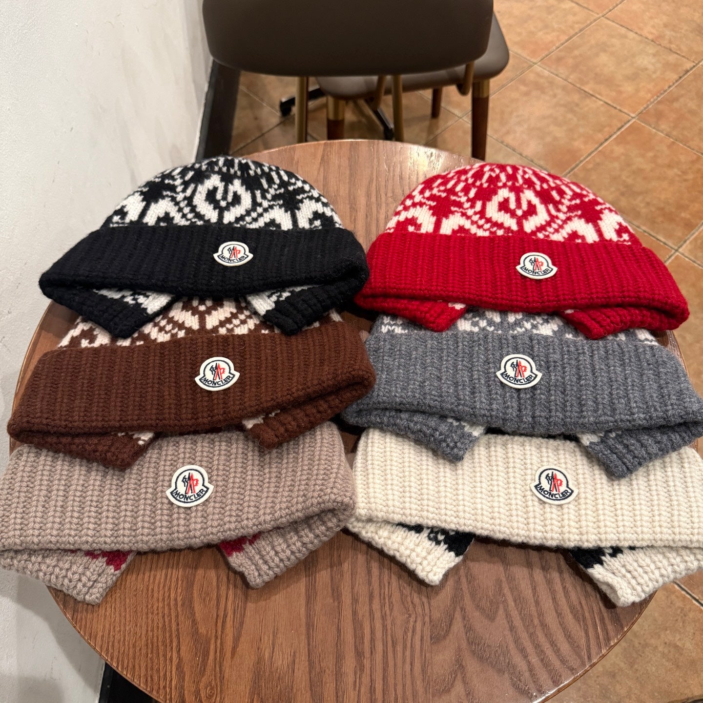 Warm Fair Isle Wool Hat for Large Head Circumference