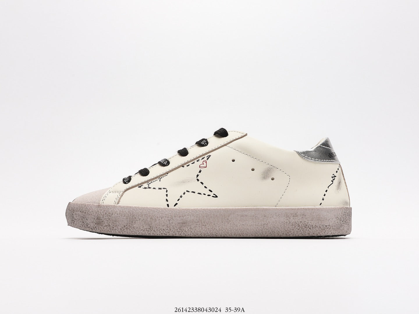 Golden Goose Superstar Distressed Sneakers - Celebrity Favorite
