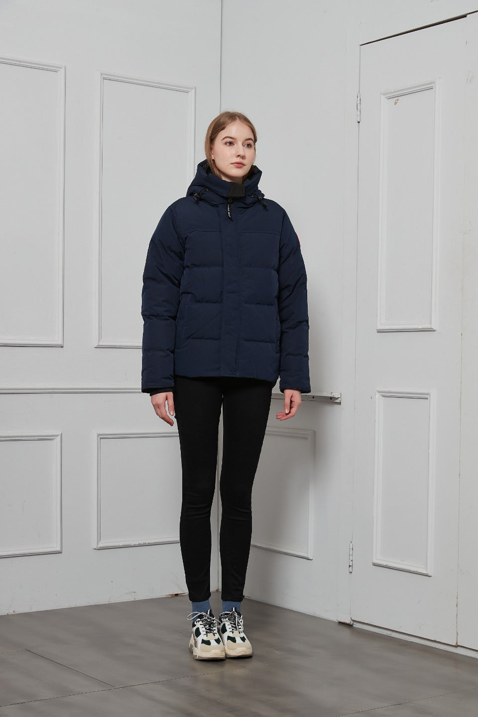 Canada Goose Premium Cold-Resistant Down Jacket with Detachable Fur Collar